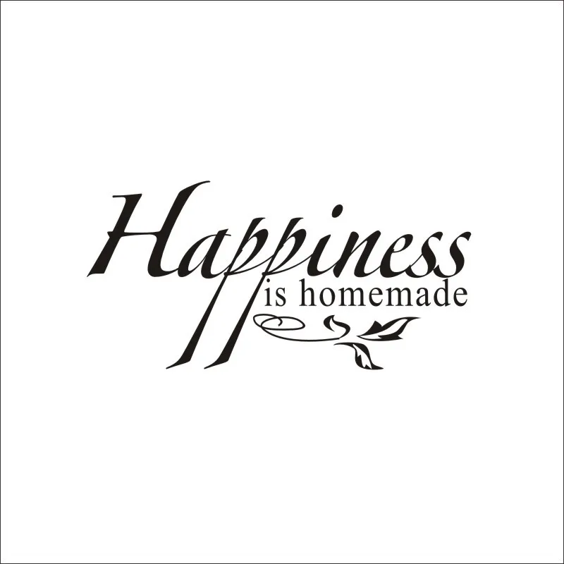 HAPPINESS IS HOMEMADE Quote sticker decal vinyl wall art decoration HH2 