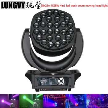 

Free Shipping 28x25w Led RGBW 4in1 Wash/Zoom Light DMX512 Moving Head Light Professional /DJ /Bar /Party /Show /Christmas light