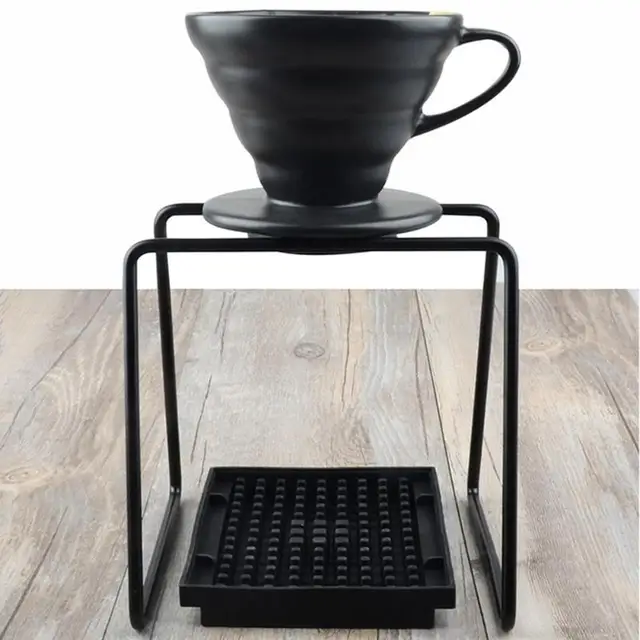 Cheap Coffee Dripper Stand Coffee Metal Filter Frame Holder Drip Cup Bracket Coffee Tea Filter Basket Tools 