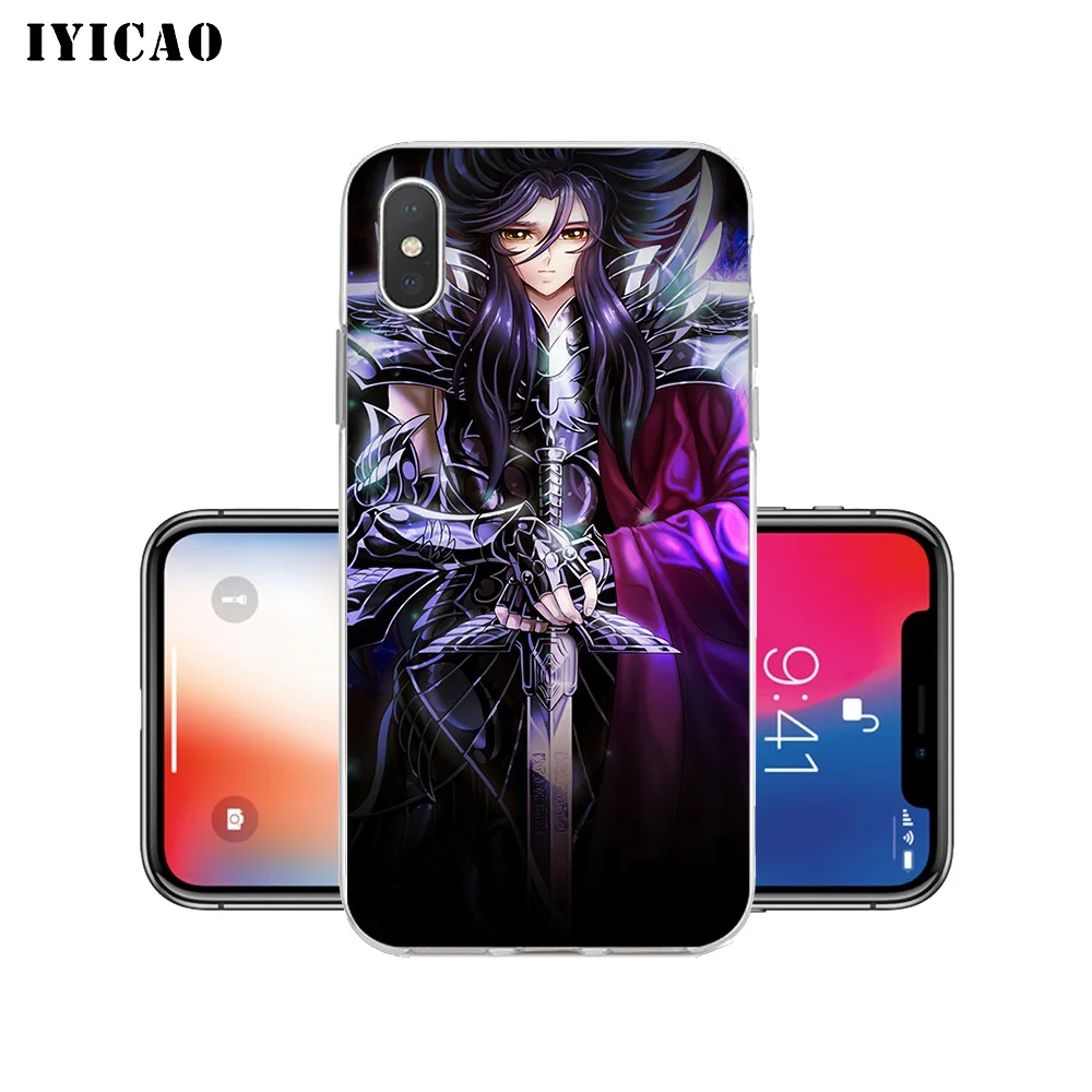 IYICAO мультфильм Saint Seiya Мягкий силиконовый чехол для телефона iPhone X XR XS MAX 6 6s 7 8 Plus 5 5S