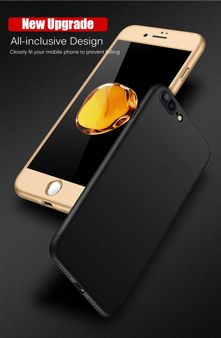 MOUSEMI Matte Hard Case For iPhone 7 6 8 Plus Cover Full Protection 360 Shockproof Tempered Glass For iPhone X Protective Case (2)