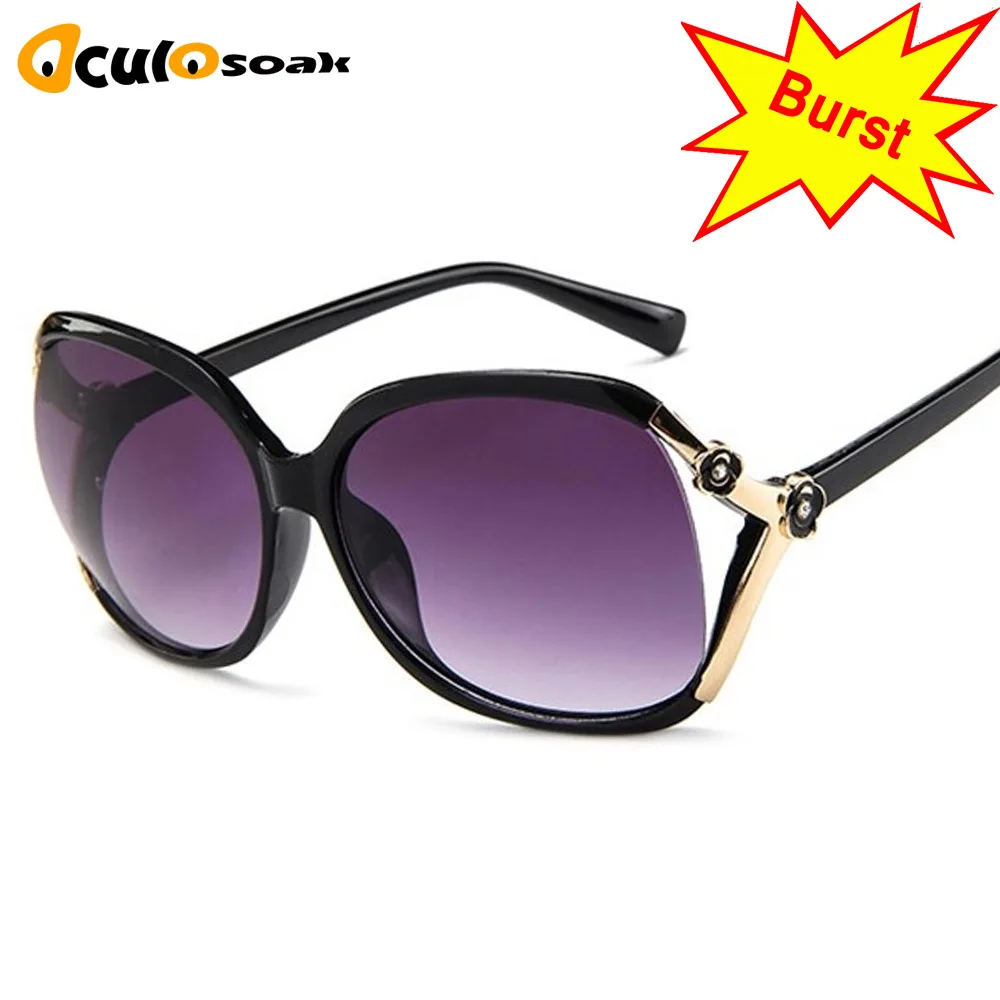 Women Sunglasses Retro Sun Glasses Big Frame Shades UV 400 Eyewear Oculos De sol Gafas Lunette de Soleil 2019 New Fashion
