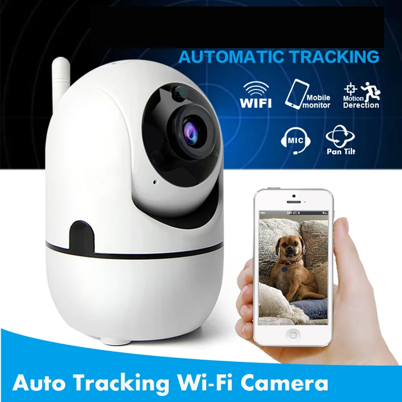 HD 1080P Беспроводная интеллектуальная купольная IP камера WiFi автоматическое