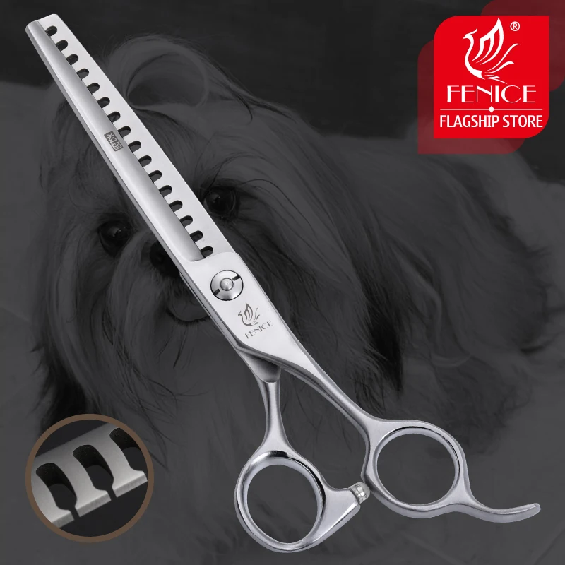 

Fenice 6.75 inch Pet Dogs Gromming Scissors Thinning Shears Sharp Edge Animals Cat Hair Cutting Barber Cutting Tools Rate 85%