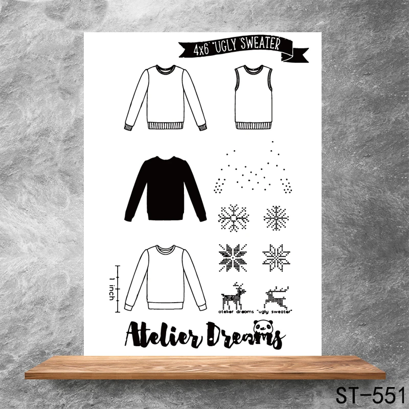 

Good-looking clothing Transparent Clear Stamps DIY Scrapbooking Album Card Making DIY Decoration Making Embossing Stencil
