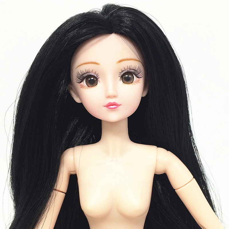 36 см кукла с 3D глазами ресницы 22 подвижные суставы 14 дюймов обнаженное тело обнаженная женская фигура тело принцесса кукла игрушка Подарки для девочек