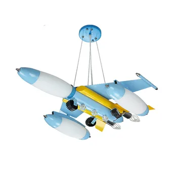 

Children room iron aircraft pendant light Led 110V-220V E14 LED Lamp boy pendant lights for dining room modern hanging