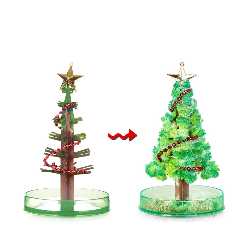 

Magic Christmas Tree Kids Xmas Toy Growing Tree Visual Magic Sakura Tree Desktop Flower Tree Decorative Bonsai Growing DIY Paper