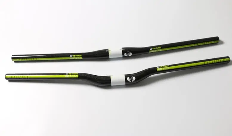

TEmani carbon handlebar riser flat bar 3K glossy T700 carbon 31.8mm for MTB bike handlebars