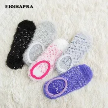 [EIOISAPRA] Теплые впитывающие пот женские носки красочные блестящие удобные носки-подследники милые модные Meias ручной работы Harajuku Calcetines