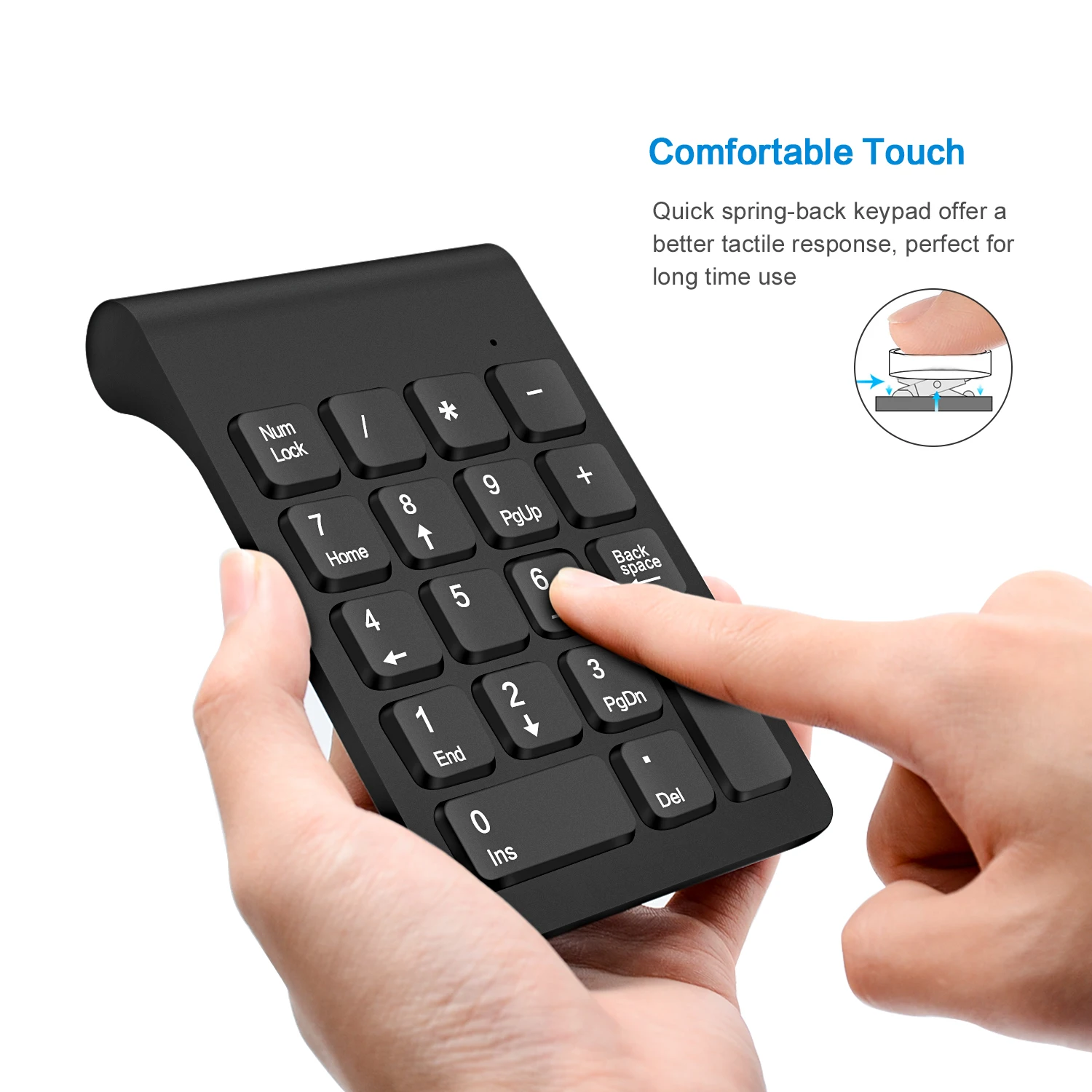 korean computer keyboard Lefon Wireless Keyboard Mini Digital Number Numeric Keypad Accounting Bank 18 Keys Keypad Mouse Set For Laptop PC Notebook computer keyboard computer peripheral