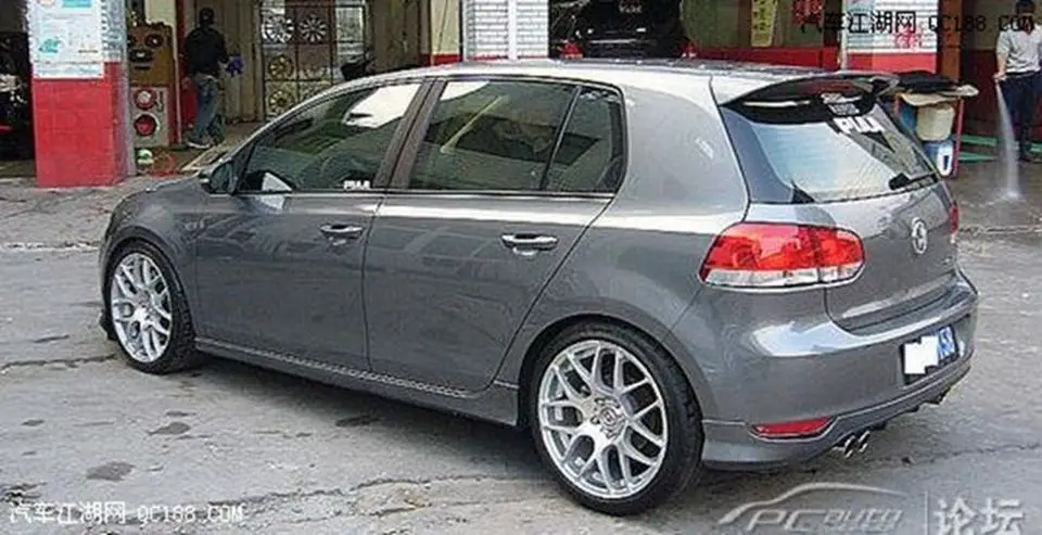 Использование для volkswagen golf 6 спойлер 2010-2013 модель Гольф 6 свет высокое качество абс материал Автомобиля Заднее Крыло праймер цветной спойлер