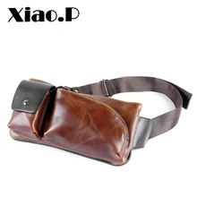 Новая модная Стильная мужская нагрудная сумка из искусственной кожи Crazy Horse, Повседневная маленькая сумка через плечо, сумка на плечо для отдыха и путешествий, мини-сумка 5 видов цветов