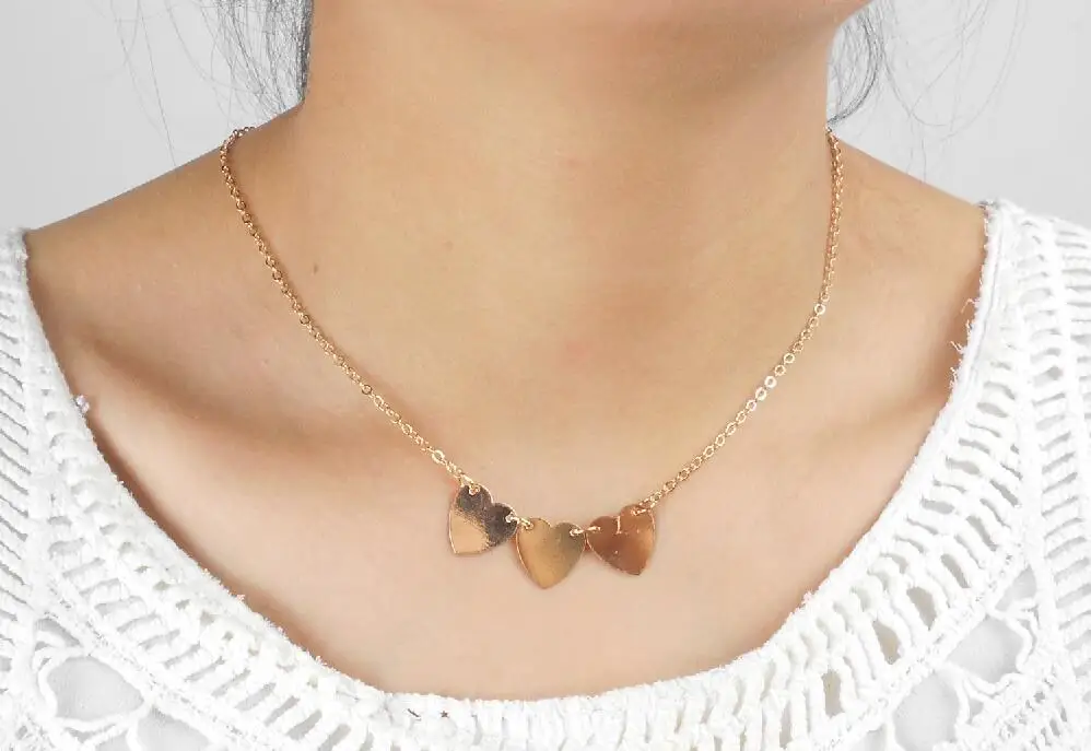 Connect Heart Shaped Peach Heart Necklace Jewelry Accessoriesin Chain