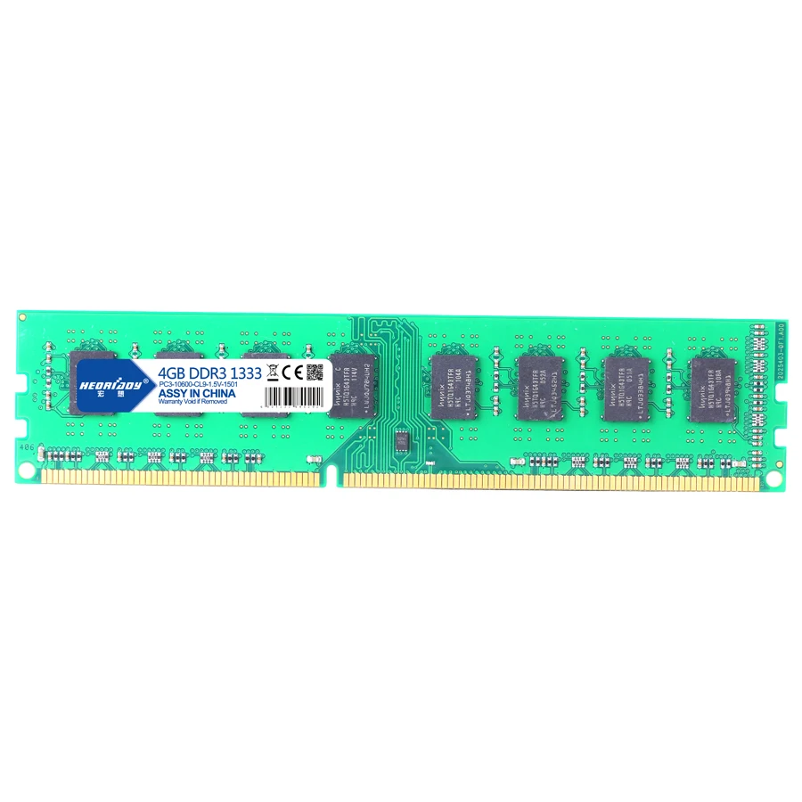 HEORIADY DDR3 4 ГБ Памяти 1333 МГц 240pin 1,5 в Настольный ОЗУ dimm 775 разъем материнской платы ddr3 купить непосредственно в Китае