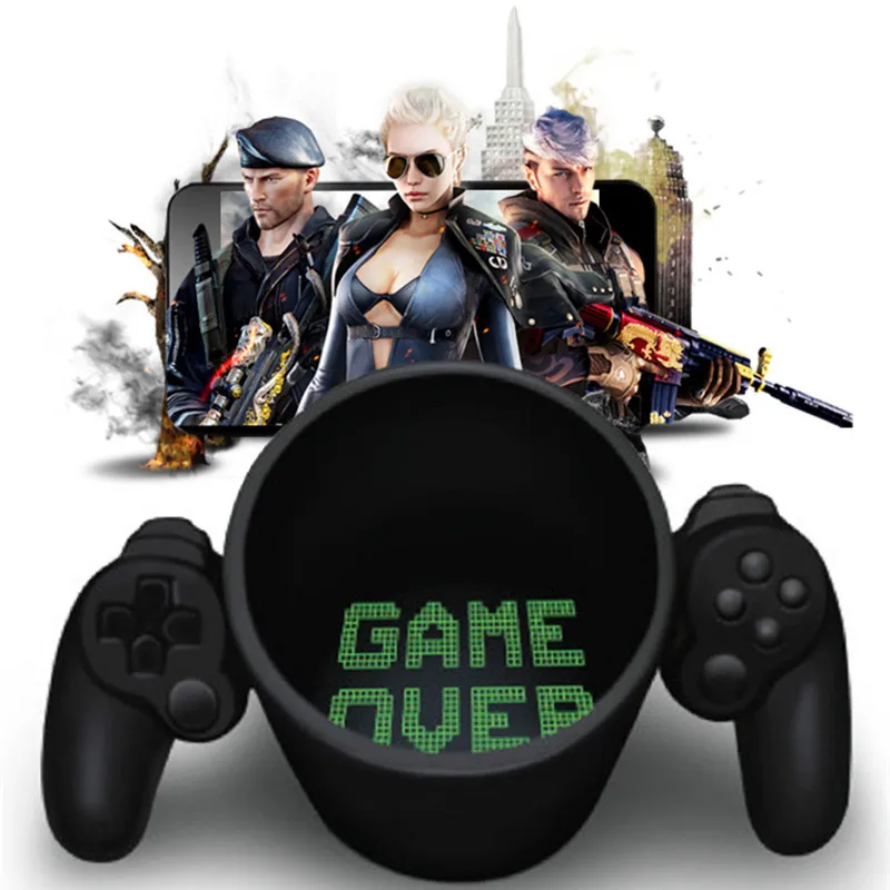 

Кружка с креативной ручкой для кофе, керамическая чашка, кружки для молока и чая, посуда для напитков, подарок на день рождения Gameboy