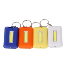 Mini Portable Keychain Key Ring LED Flashlight COB LED Single Mode Mini Pocket Torch Lamp Light Key Chain LED Linternas AAA