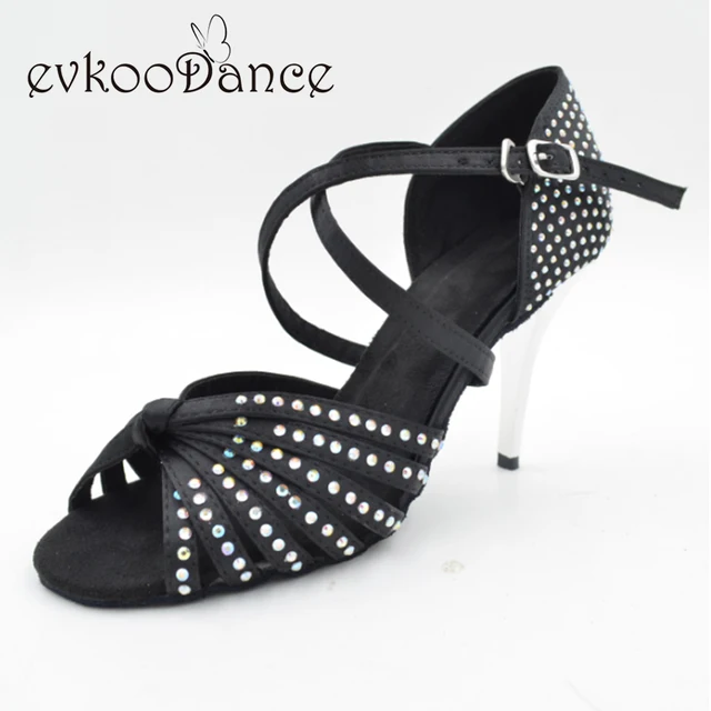 Diamant Salsa ballroom Schuhe Latin Salsa Tanzschuhe Dünne Business Stil Diamant Salsa Tanzschuhe Party Ballsaal Damen