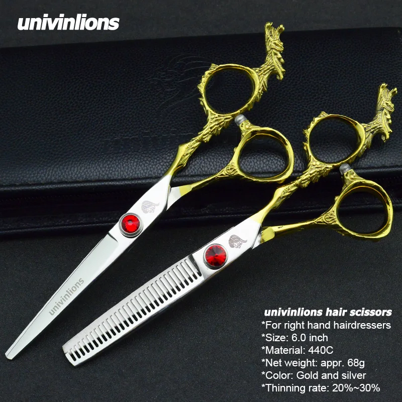 5.5/6.0 Hairdressing scissors Japan steel barber shears cutting shears salon thinning scissors kit salon hair cutting tools set