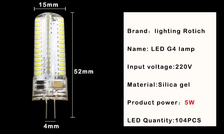 Мини G4 светодиодный светильник 3014 Светодиодный светильник 2 Вт 3 Вт 5 Вт AC220V светодиодный G4 SMD светильник с регулируемой яркостью 360 Угол луча люстра светильник s заменить галогенные лампы