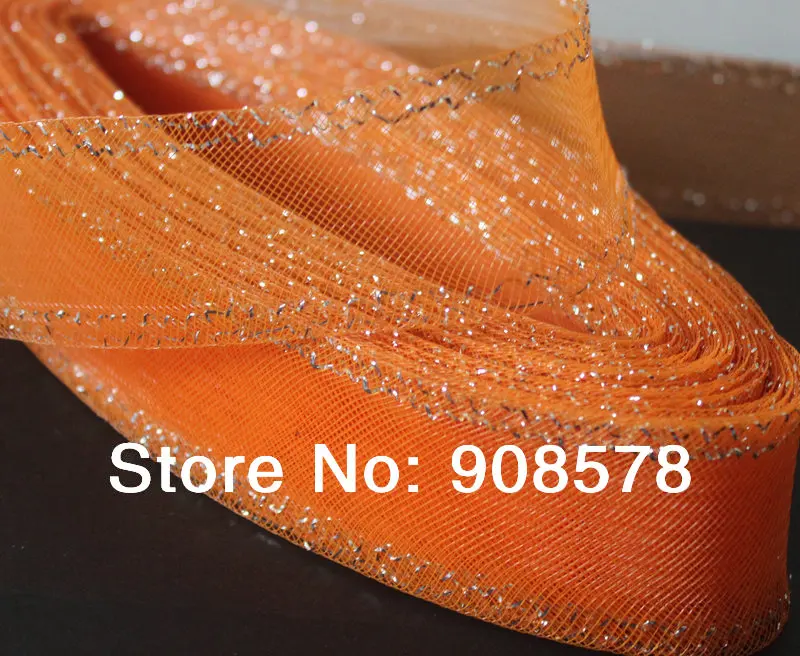 4,5 см плоская простая Конская тесьма с серебряной отделкой Millinery нейлоновая сетчатая ткань 100 Ярд/партия#30 цветов