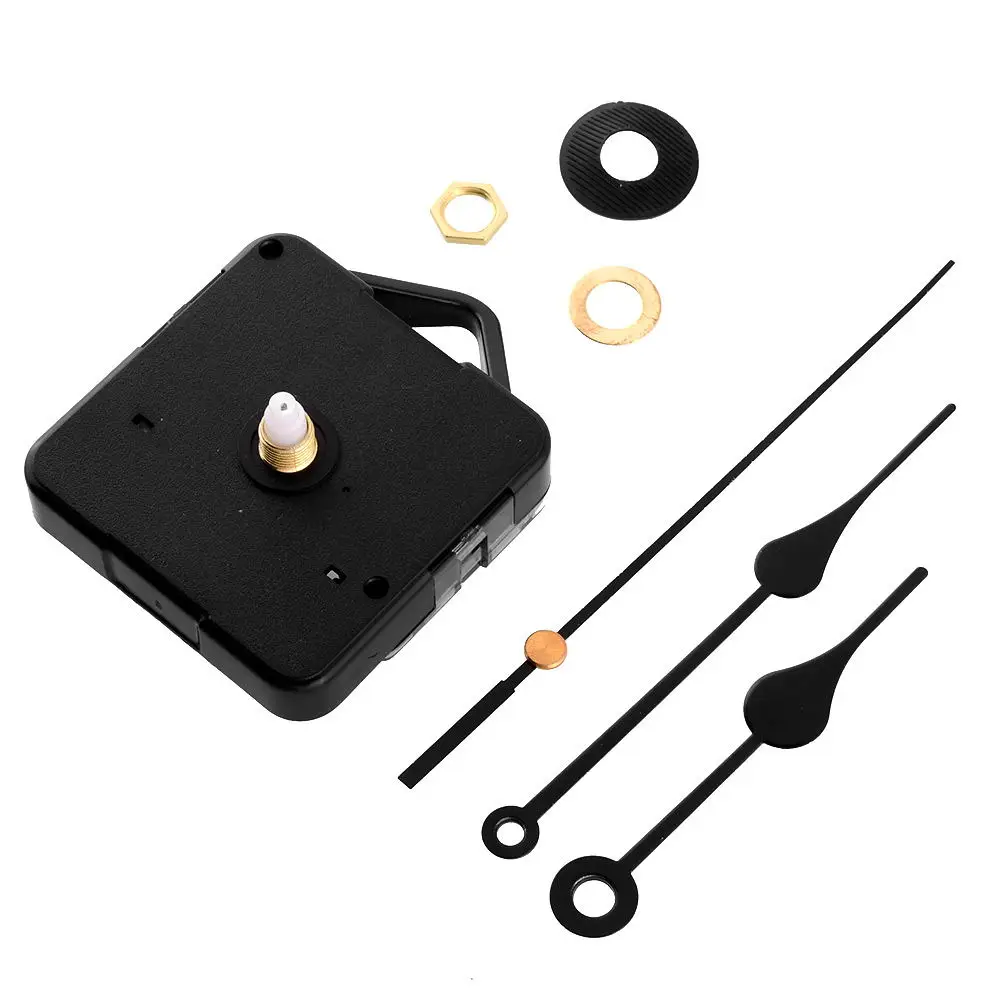 

Quiet Clock Parts Retro Classic Quartz Clock Movement Black Hands Mechanism Parts DIY Clock Parts Accessories