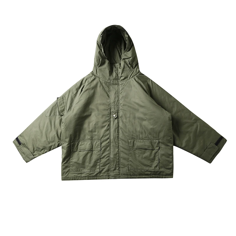 Casual Couleur Zll1942 Femmes Couvert Solide Lâche Parka Zll1942 2018 army Black Plein Femme Green xitao Automne Bouton Corée Manches Mode AO4qqnCXp