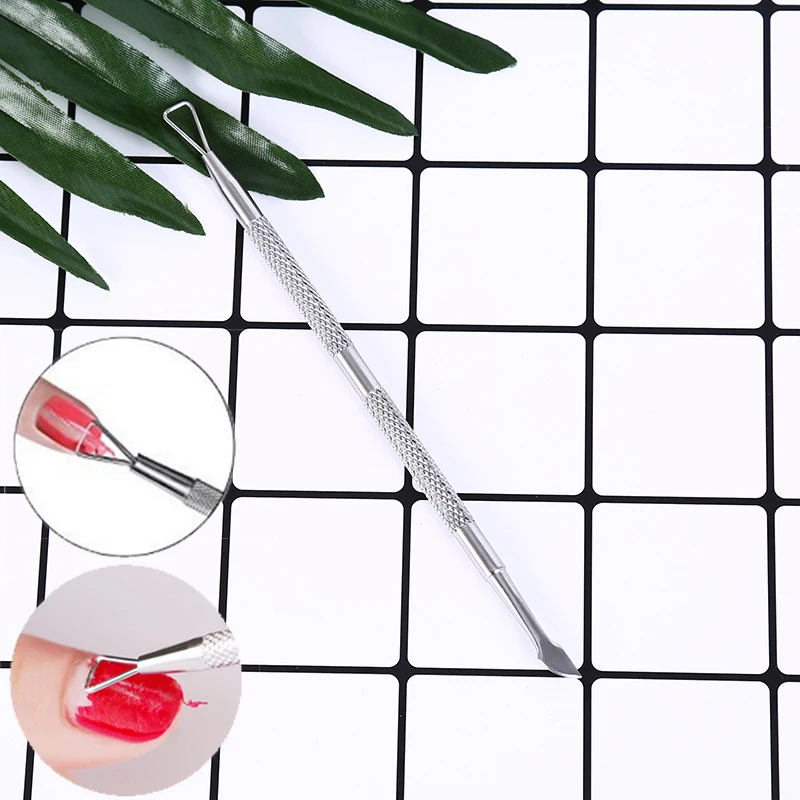 

1pcs Triangle Stick Rod UV Gel Polish Remover Cuticle Pusher Stainless Steel Manicure Nail Art Tool for Removing Gel Varnish