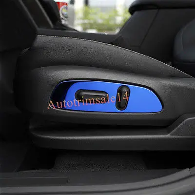 

2*Steel Blue Seat Adjustment Control Outer Frame Trim for Chevrolet Equinox 2018