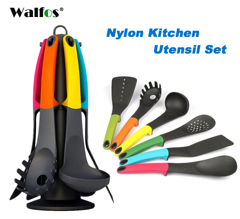 Walfos-Conjunto De Utensílios De Cozinha De Nylon