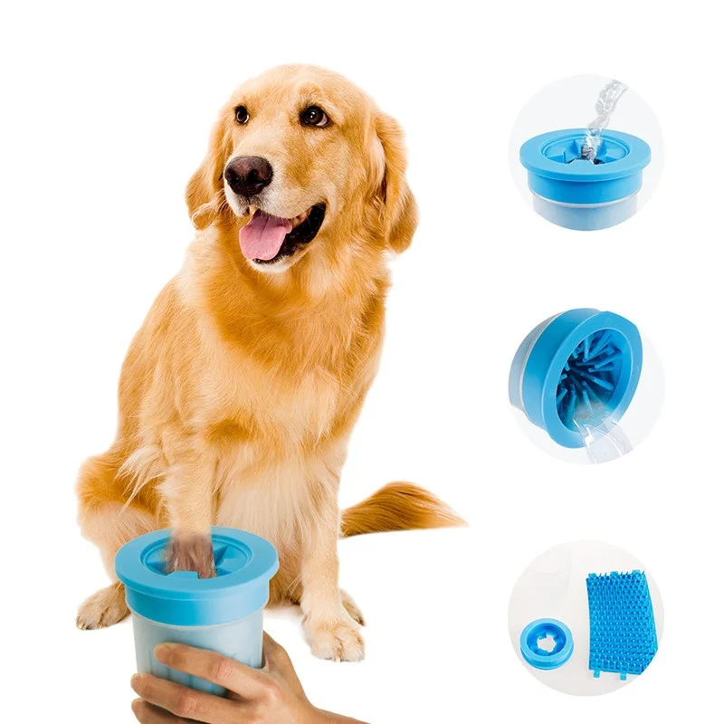 

New Portable Pet Foot Washer Cup Soft Silicone Bristles Pet Clean Brush Quickly Cleaning Paws Muddy Feet 2 Sizes