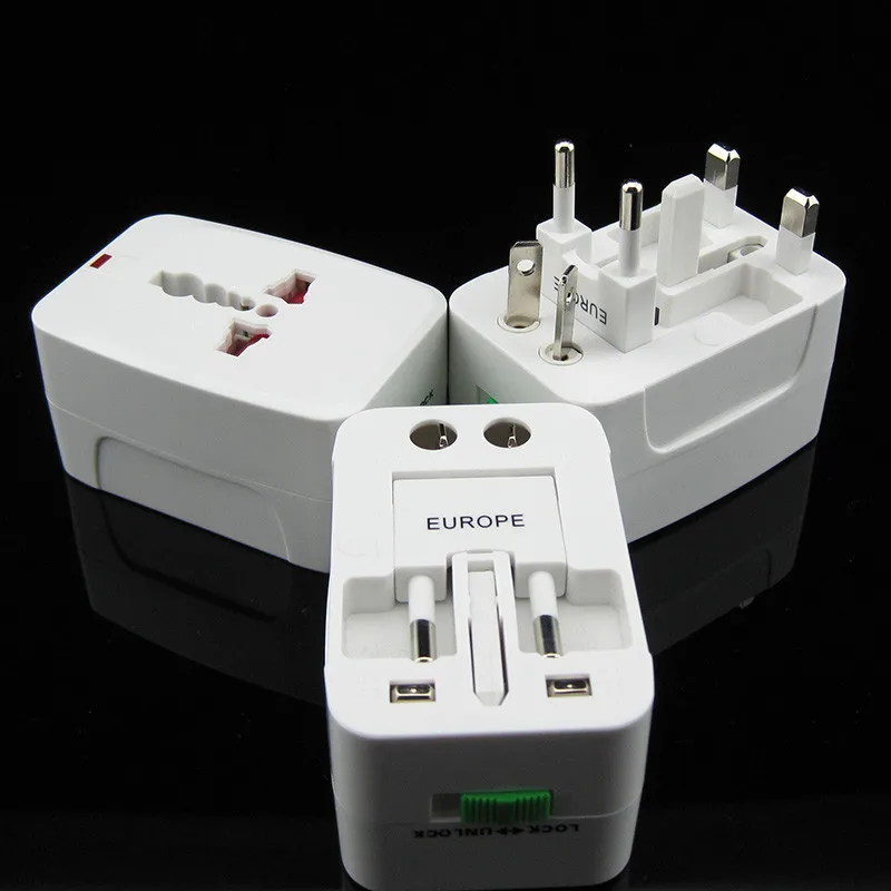 Portable universal smart conversion plug travel adapter socket USB power Charger Converter EU UK US international charge outlet Portable universal smart conversion plug travel adapter socket USB power Charger Converter EU UK US international charge outlet
