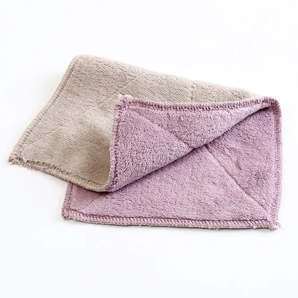 

Plain Double Sided Non Stick Oil Rag Dishcloth Non Glare Kitchen Cleaning Cloth Scouring Cloth Kitchen Cleanning Tools
