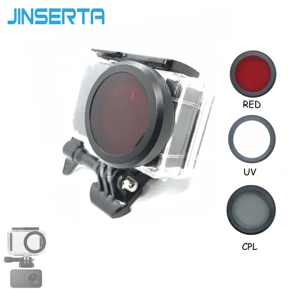 Красная крышка фильтра JINSERTA UV CPL Для Xiaomi mijia водонепроницаемый чехол Аксессуары