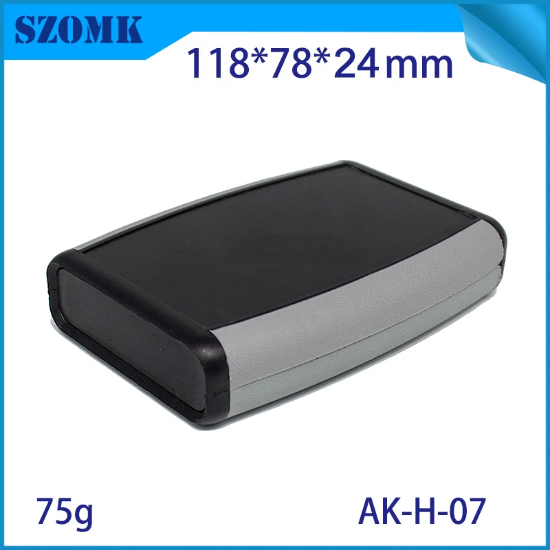 

1 piece, 118*78*24mm abs plastic enclosure for electronics plastic case portable handheld control box project housing case
