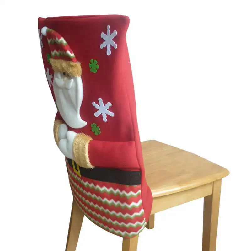 Рождественский вышитый Слова чехол на стул для рождественской кухни ужин Декор#2n21