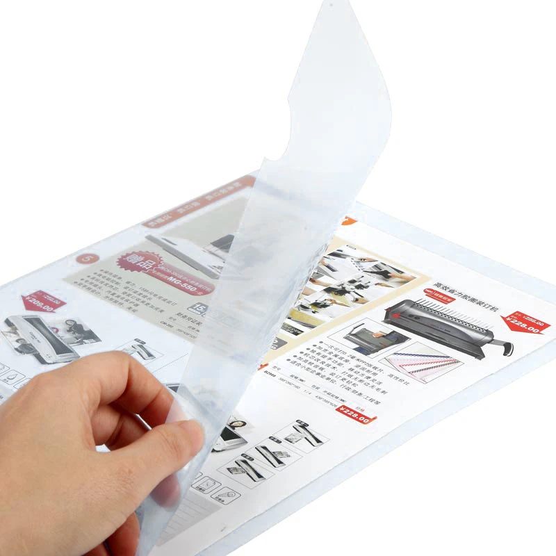 

Comix E310-1 Paper folder A4:220*310mm 10pcs/set for Documents Files Holder and Display, Nw:76g Color:transparent