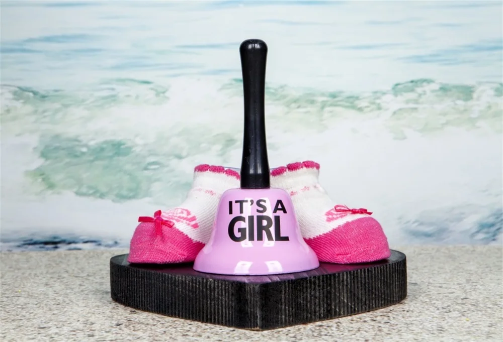 

Laeacco Baby Shower Girl Shoes Mother-To-Be Sea Wave Photographic Backgrounds Customized Photography Backdrops For Photo Studio