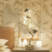 Елка украшения лампы тумбочка лампа Гостиная ночь светильники свадебный стол Light Hotel вилла украшения освещения светильник настольный в спальню настольная лампа в спальню декор в комнату на стол