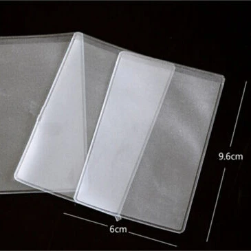 10Pcs/lot  9.6x6cm  Dustproof Clear Card  Credit Card Protectors Bussiness Card Cover ID Holders