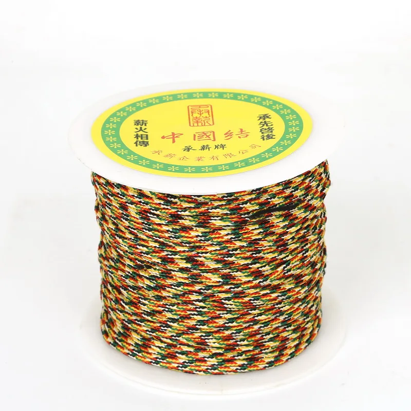 Высокое качество 0,4/1,5/2/3/4 мм многоцветный шнур китайский узел шнур веревка макраме Бисер нитки строка для самостоятельного изготовления ювелирных украшений ремесла