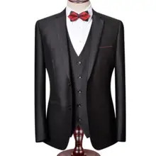 XS-4XL хит Весна мужские новые модные костюмы костюм Тонкий Жених Свадебное платье Костюм из трех предметов