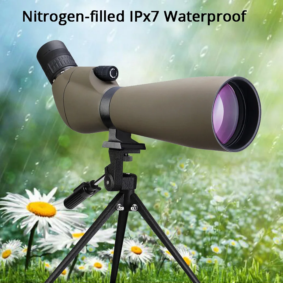 Visando o Escopo Telescópio à Prova Água com Tripé para Caça Arco e Flecha Observação de Aves Svbony Zoom Monocular Telescópio Multi-revestido Óptica Refrator Spyglass Dwaterproof Tiro 20-60x80 8 High Quality Esporte e Lazer