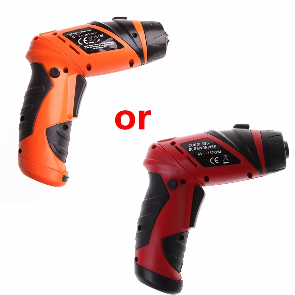 6V Portable Screwdriver Electric Drill Battery Operated Cordless