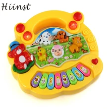 Yukikiki полезный популярный детский животное пианино, воспроизводящее звуки животных с фермы Музыкальная Игрушка развивающая красная Прямая подарок oct 16
