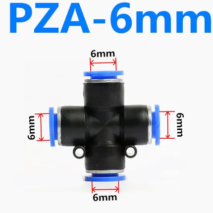 Пневматические аксессуары, БЫСТРОРАЗЪЕМНАЯ муфта для шланга, воздушный конector Push Fast Impulse Tire, автомобильный фитинг OD 4 мм 6 мм 8 мм 10 12 - Цвет: PZA-6