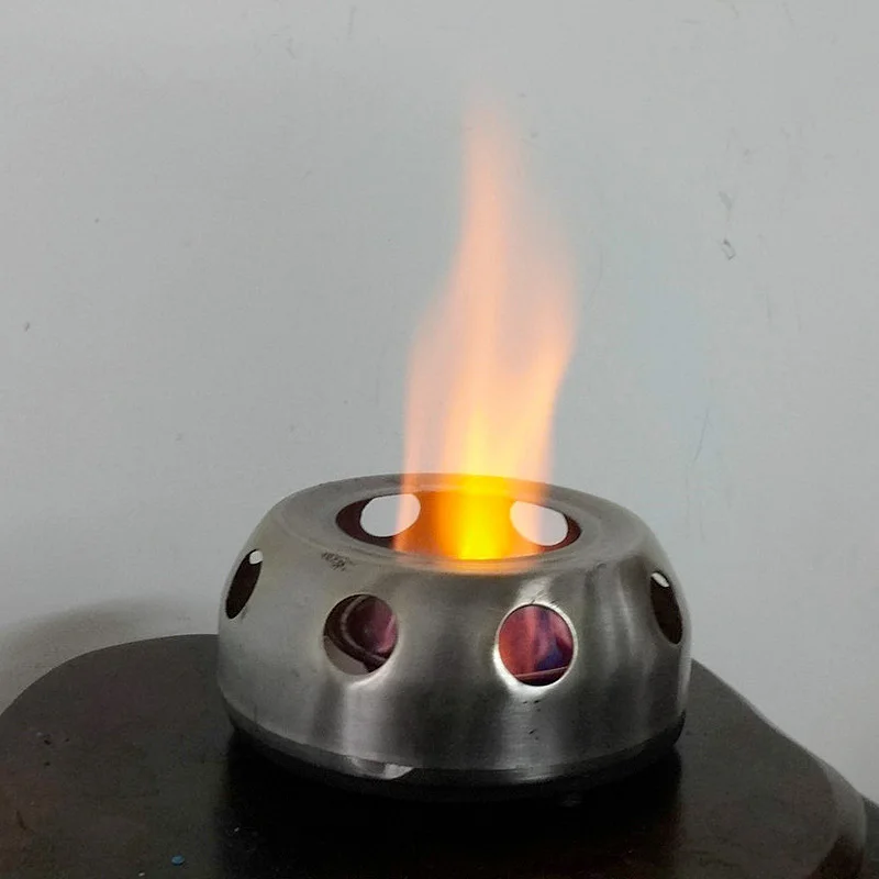 

1 PC Stainless Steel stove Portable Ultra-light Spirit Alcohol Stove Outdoor Camping BBQ Stove Furnace with Stand