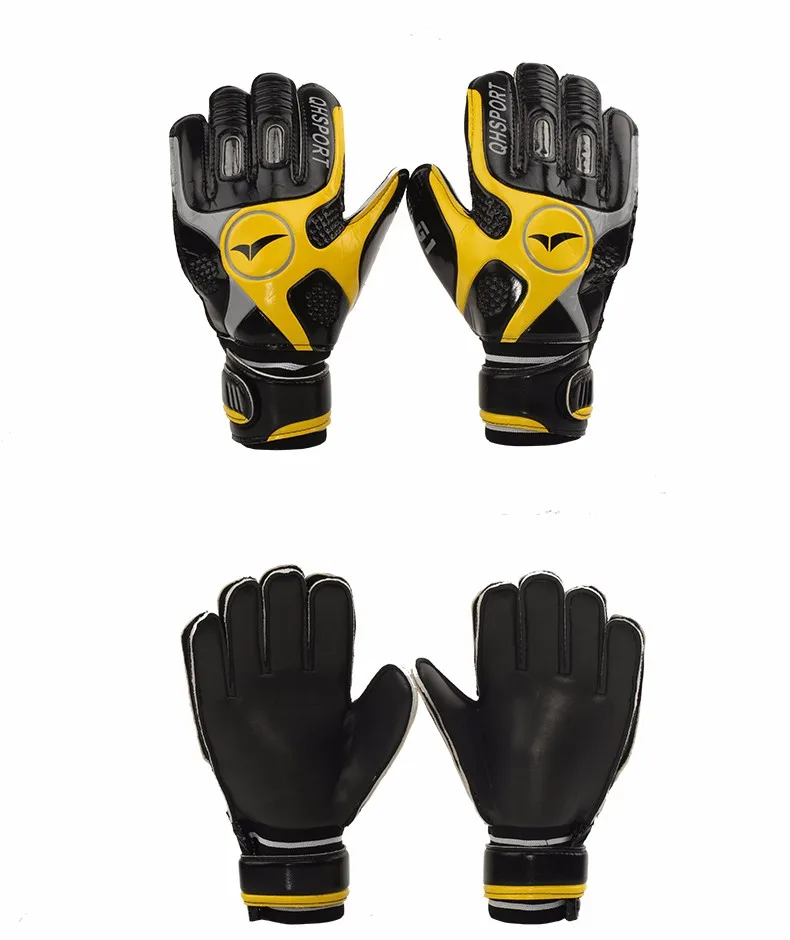 2017 Men Soccer Goalkeeper Gloves Wearable Slip Resistant Football Keeper Latex Goalie Gloves Professional Double Protection 5