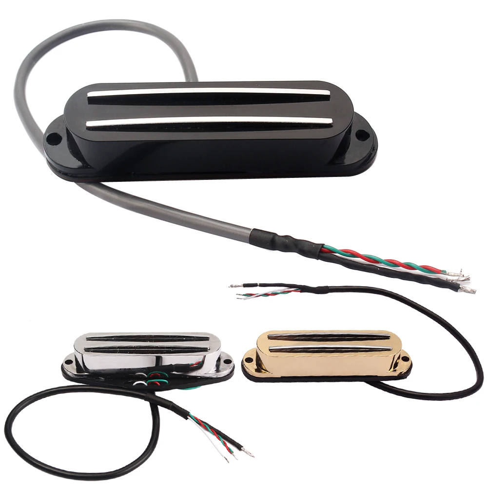 Alta calidad Guitarras pickup 3 colores carriles doble recogida silenciosa para piezas ferrita mini humbucker pickup Guitarras ra Accesorios Alta calidad Guitarras pickup 3 colores carriles doble recogida silenciosa para piezas ferrita mini humbucker pickup Guitarras ra Accesorios