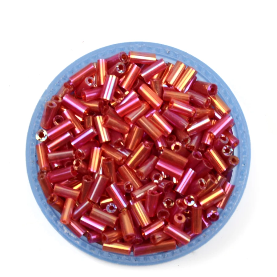 Approx.500pcs 2x4.5mm Bugle Glass Beads SeedCharmsCzechbeads & jewelry makingSilverGoldBeads wholesalediy accessories (14)